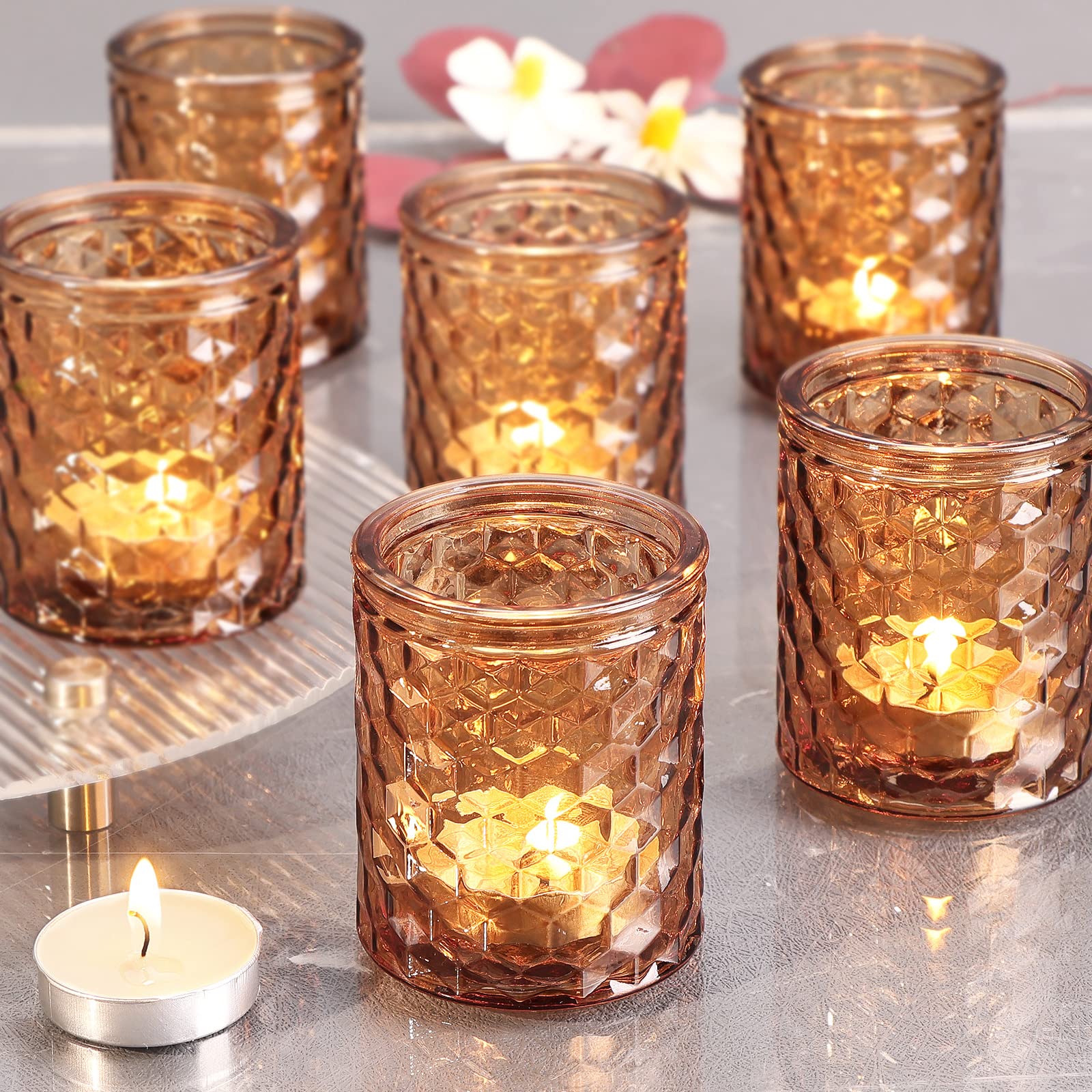 tea light candle glass holders