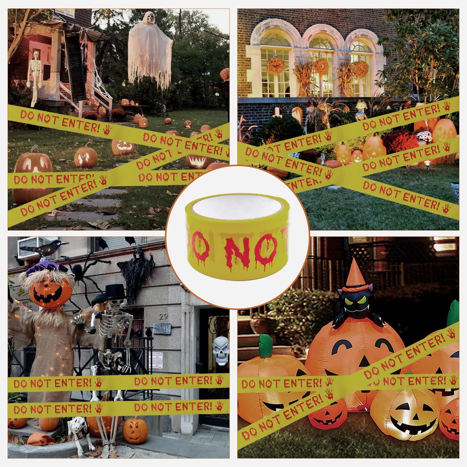 Halloween Decoration Caution Tape Roll