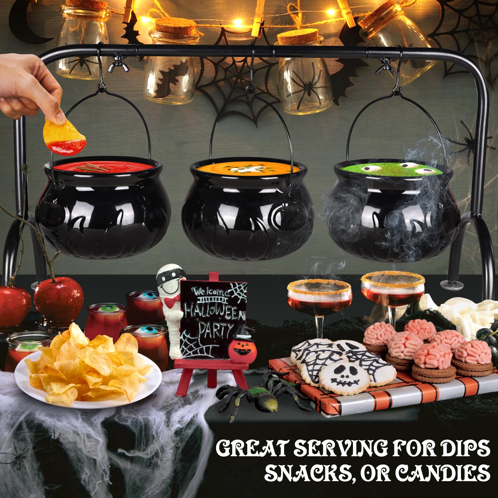 Halloween serving cauldrons