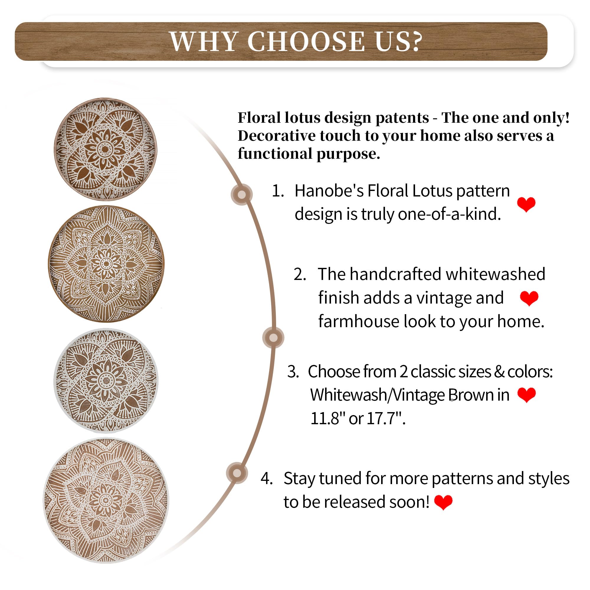 wood serving tray feature