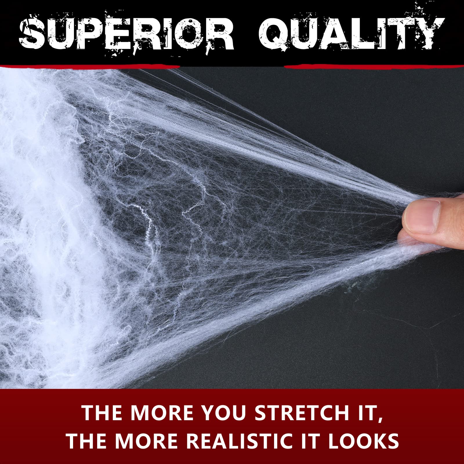 superior quality spider web material