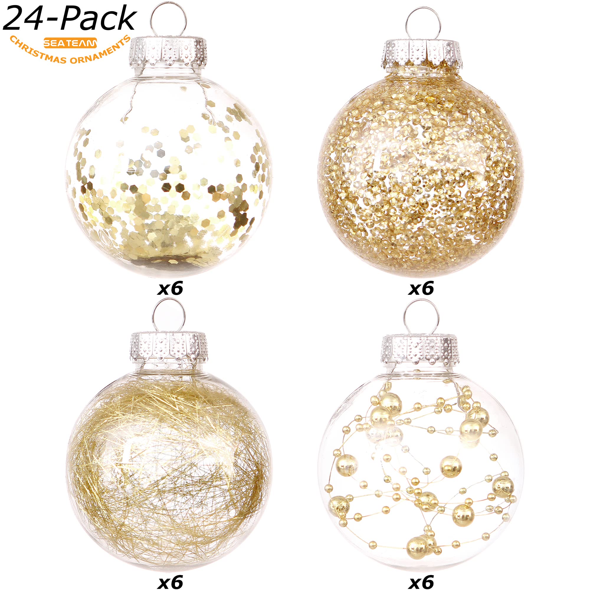 Sea Team Christmas ornaments 24 pack