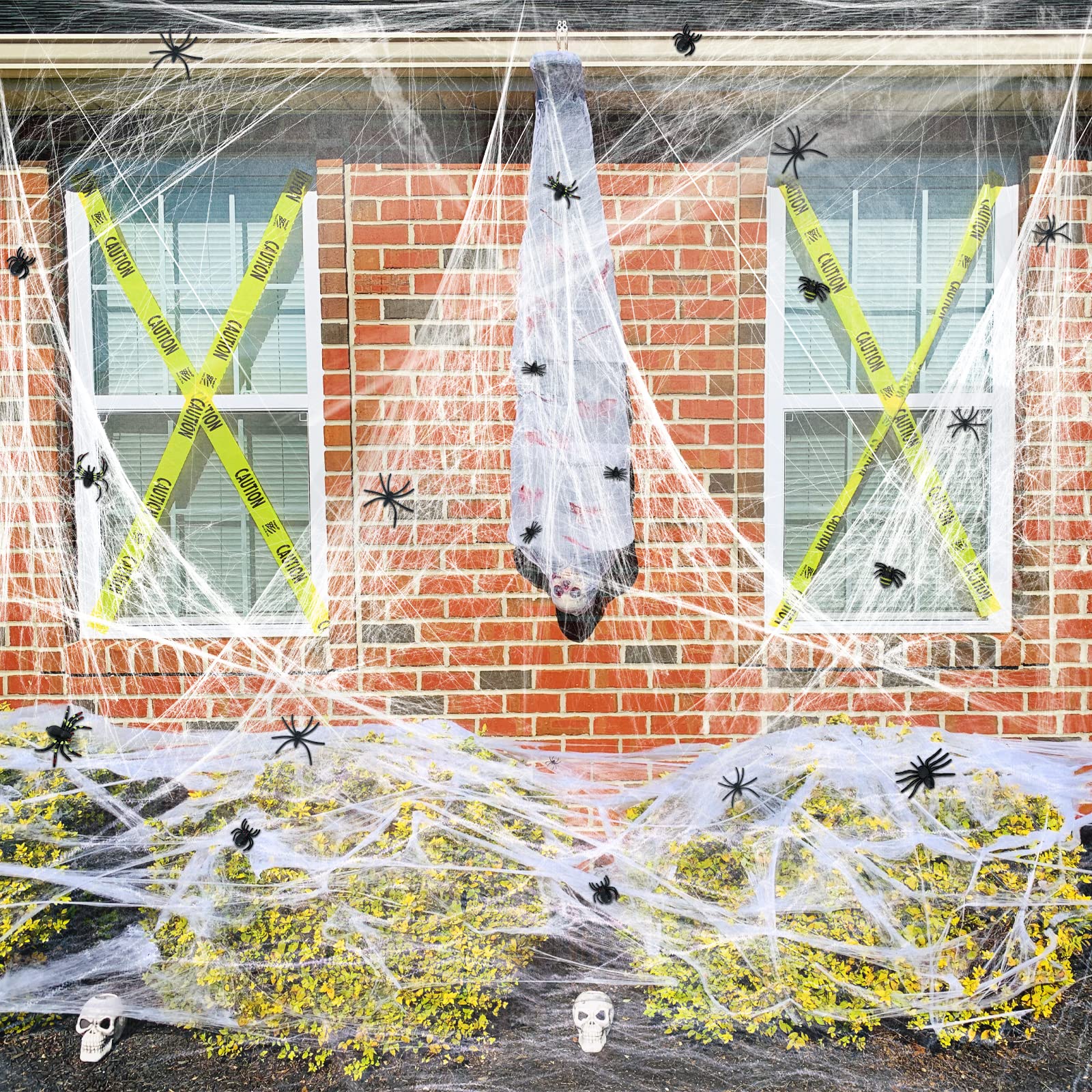 stretchable outdoor spider web Halloween decoration