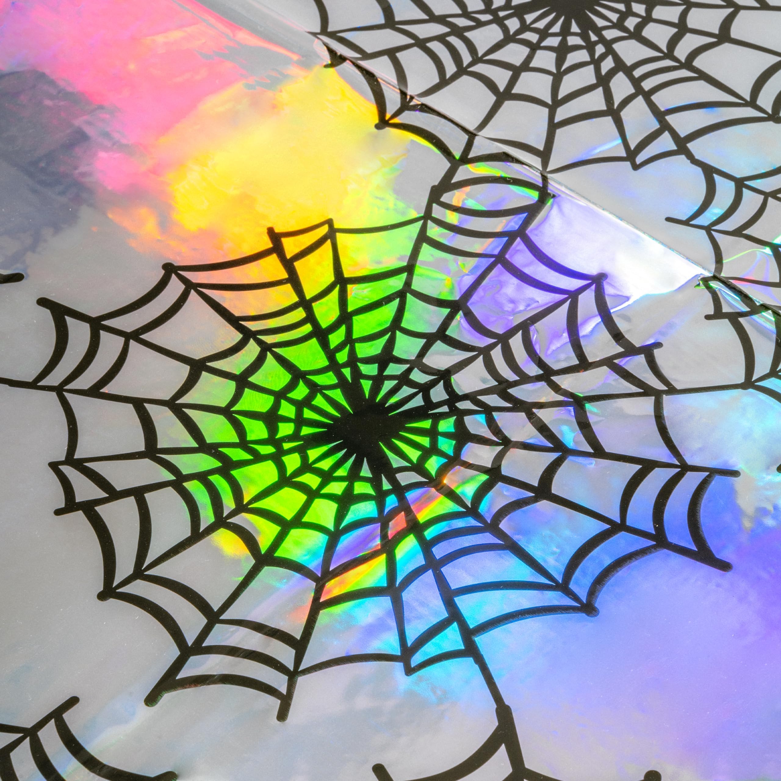 Spiderweb Iridescent Holographic Foil Table Cover