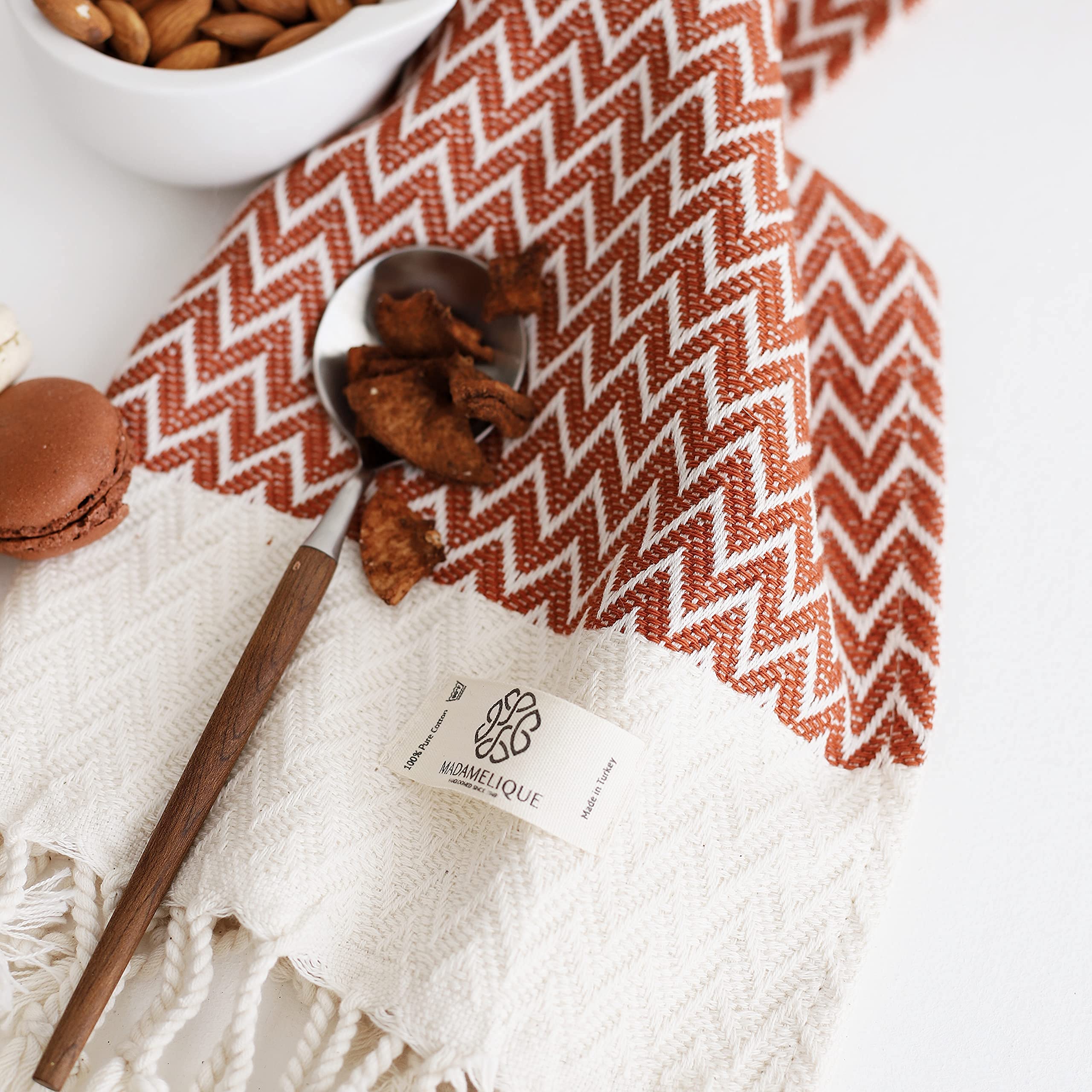 Premium Organic Cotton Terracotta Turkish Hand Towels