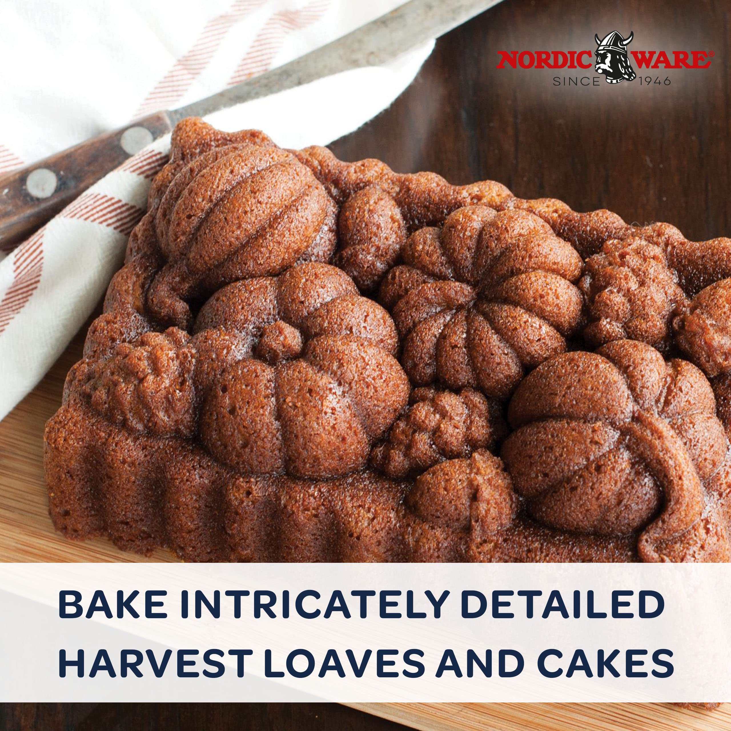 Detailed fall harvest loaves and cakes