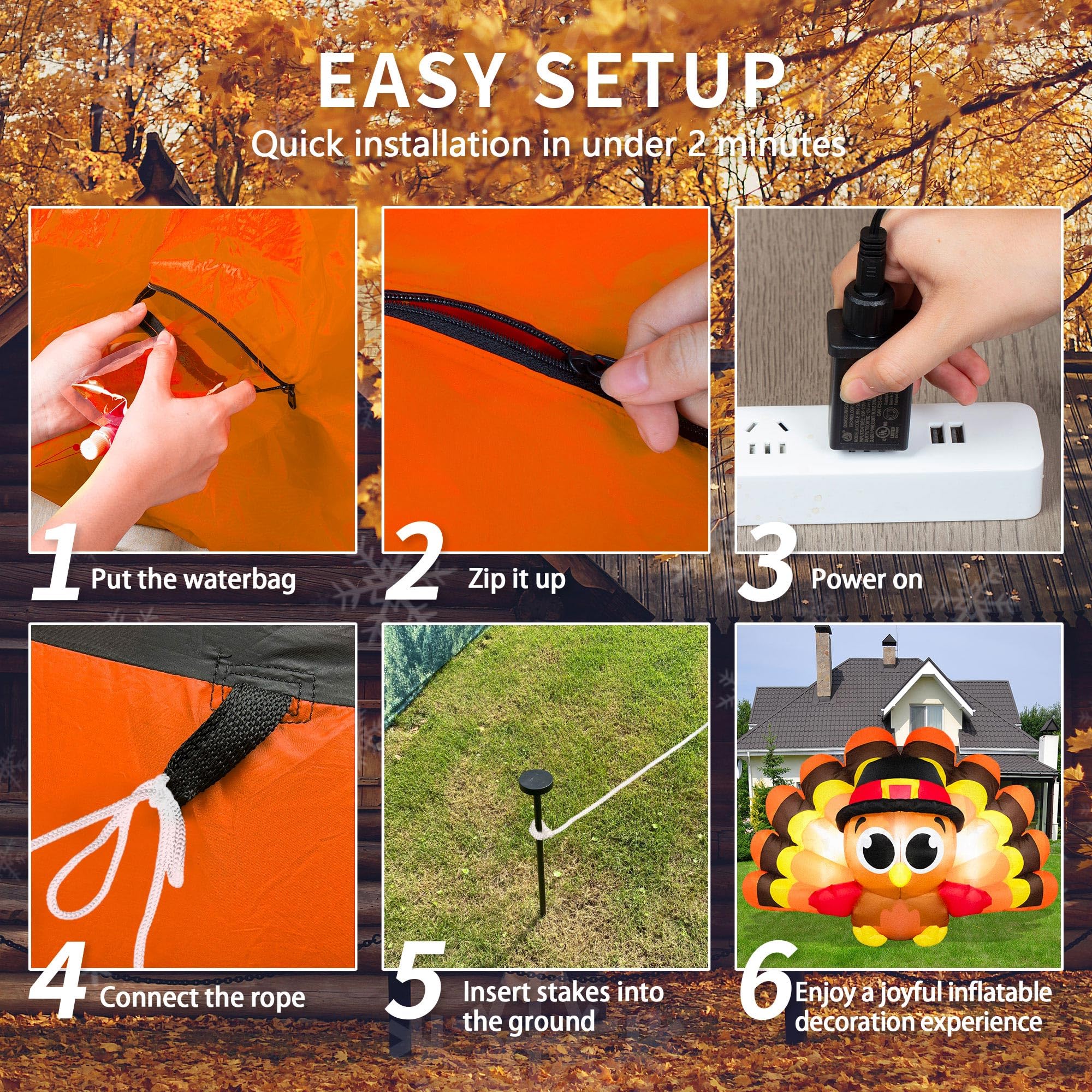 Inflatable instructions