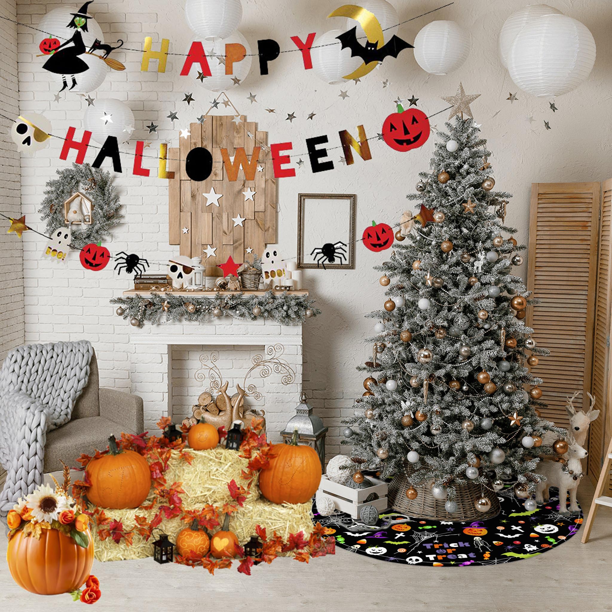 Tree skirt for Halloween and Holiday Decoration