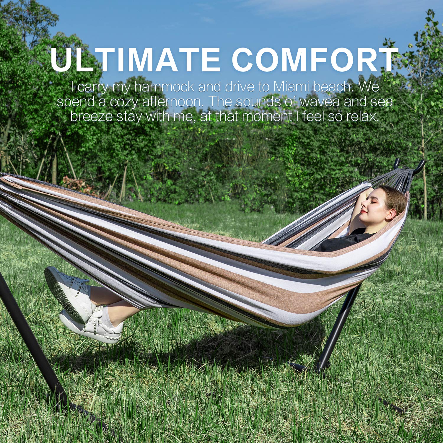 comfortable standalone hammock