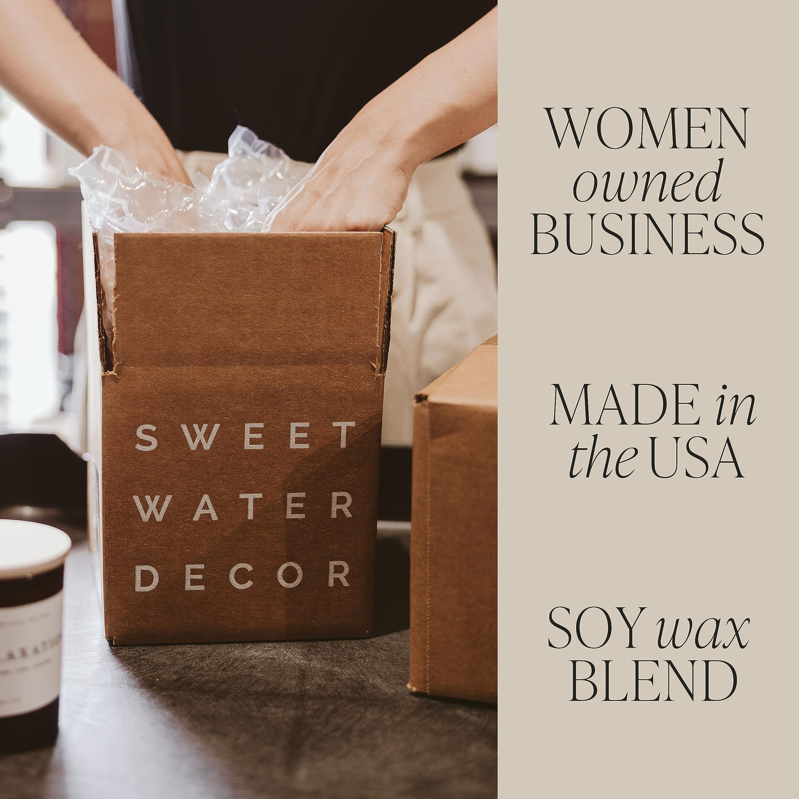 women owned business, made in USA, soy wax