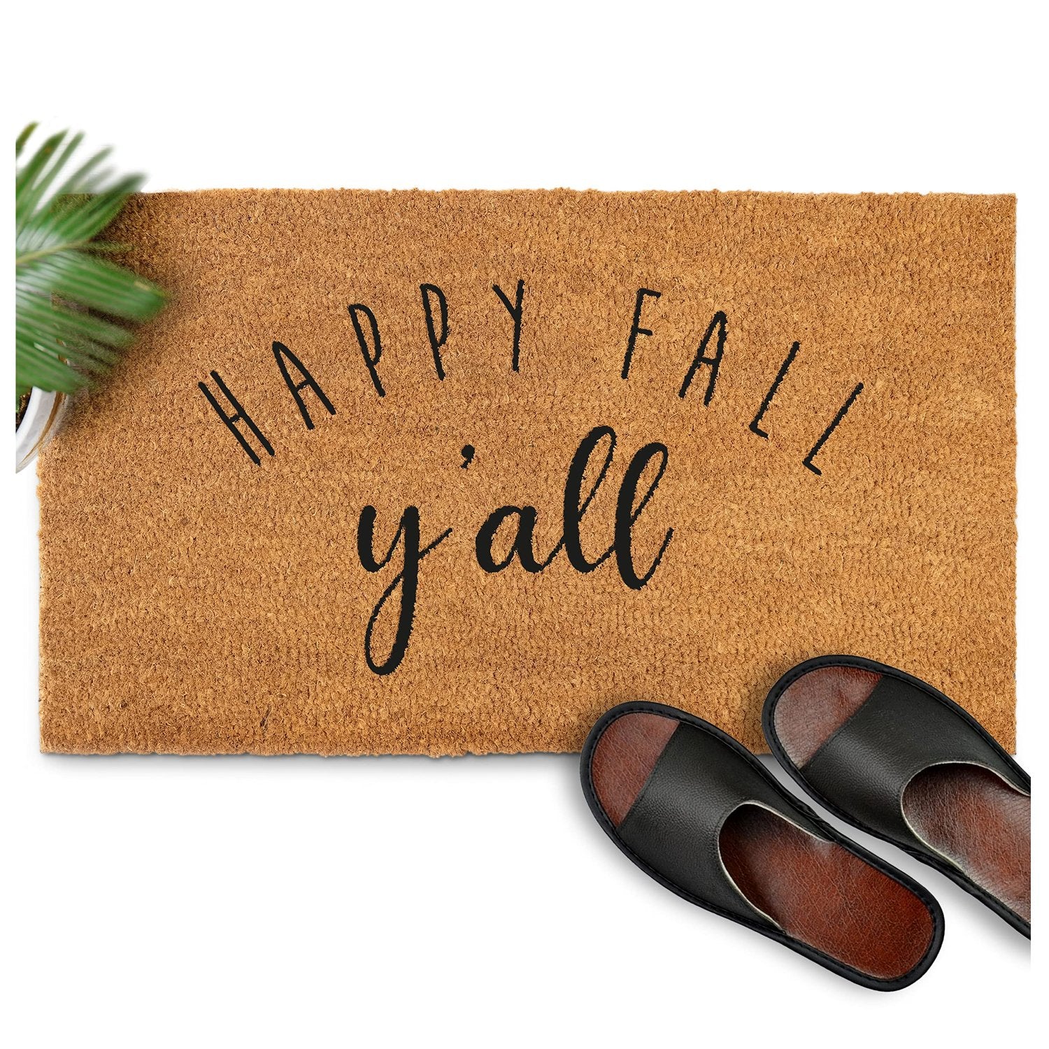 Happy Fall Y'all Doormat 30x17 Inch