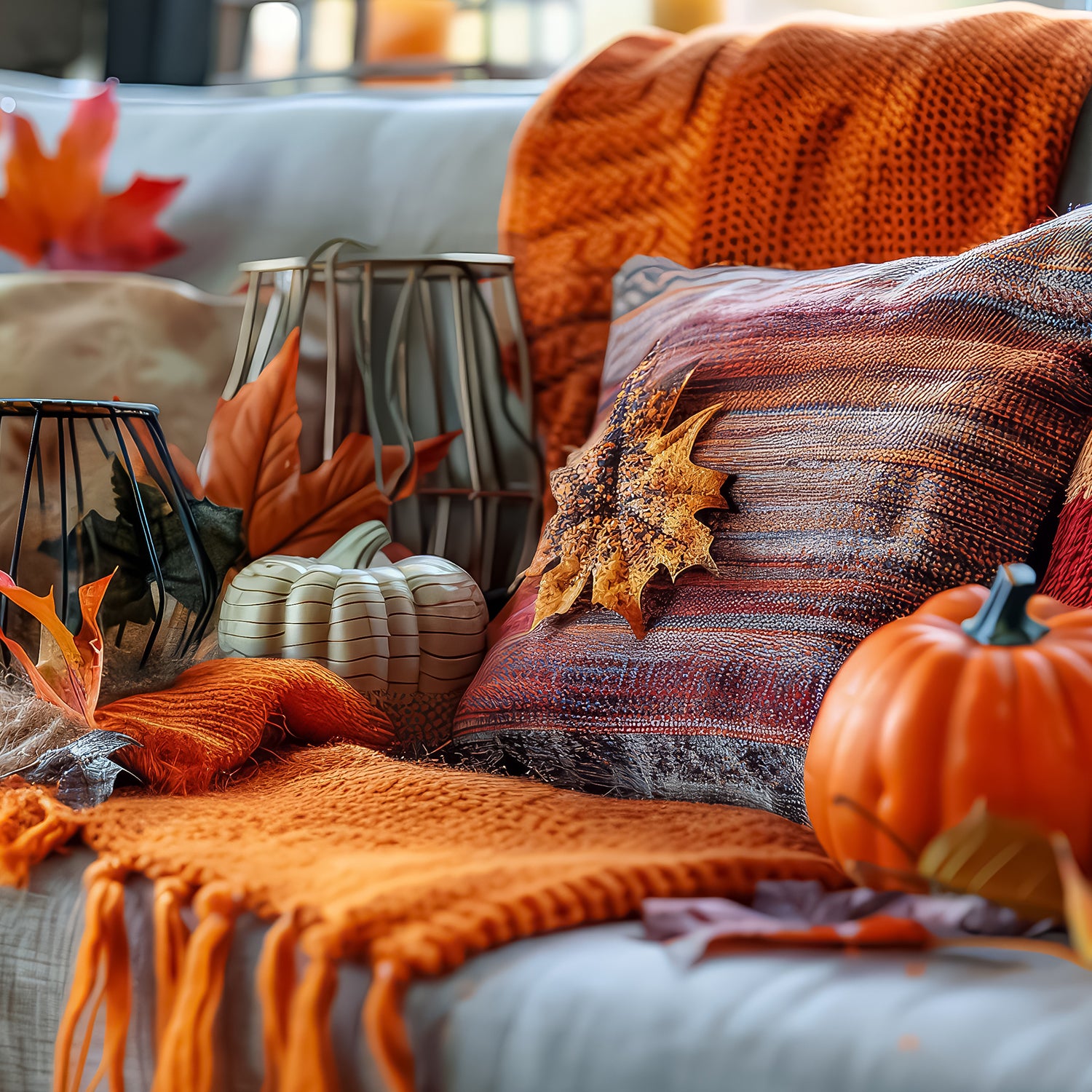 Fall Pillows and Throws