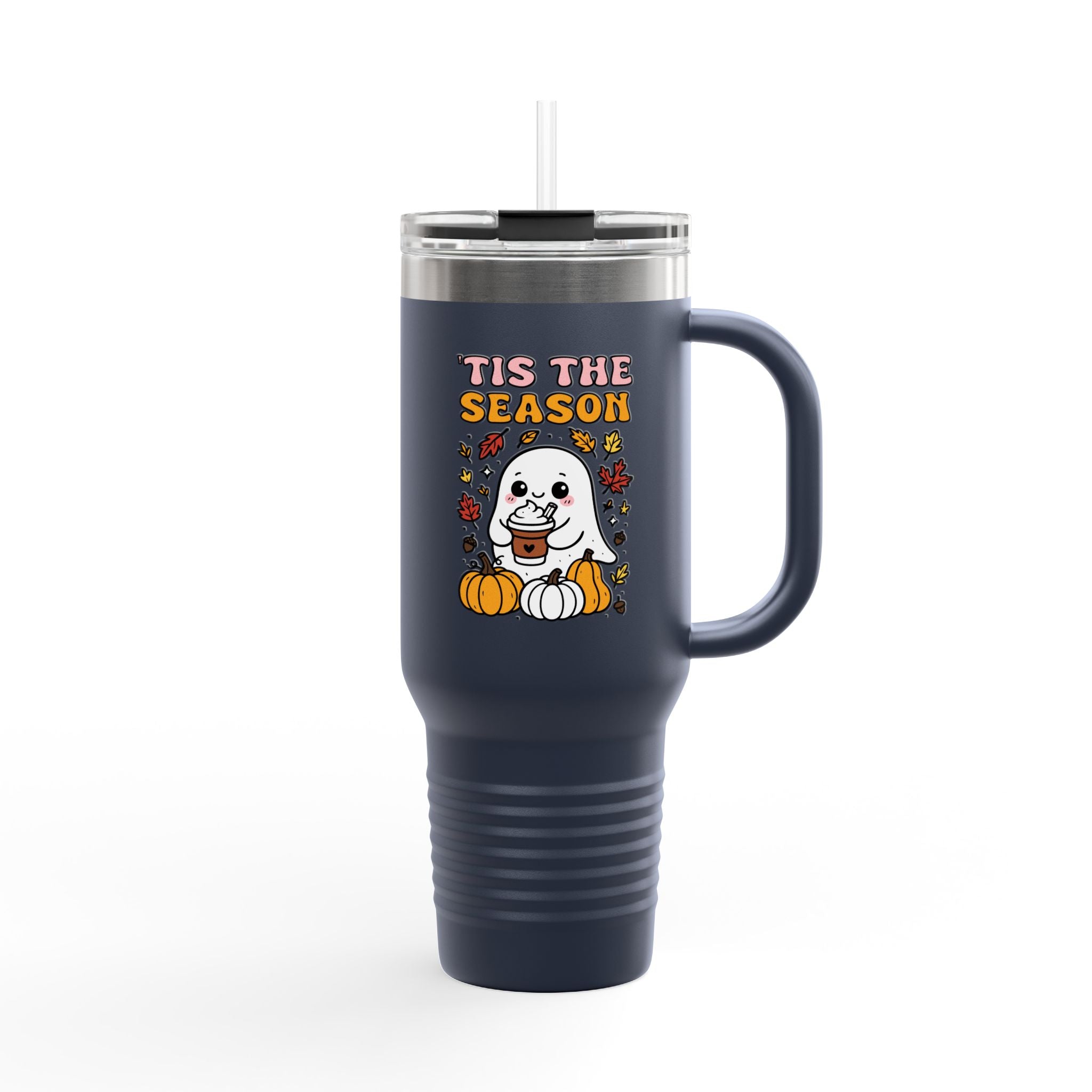 Cute Fall Insulated Travel Mug Seasonal Travel Cup for Coffee Lovers
