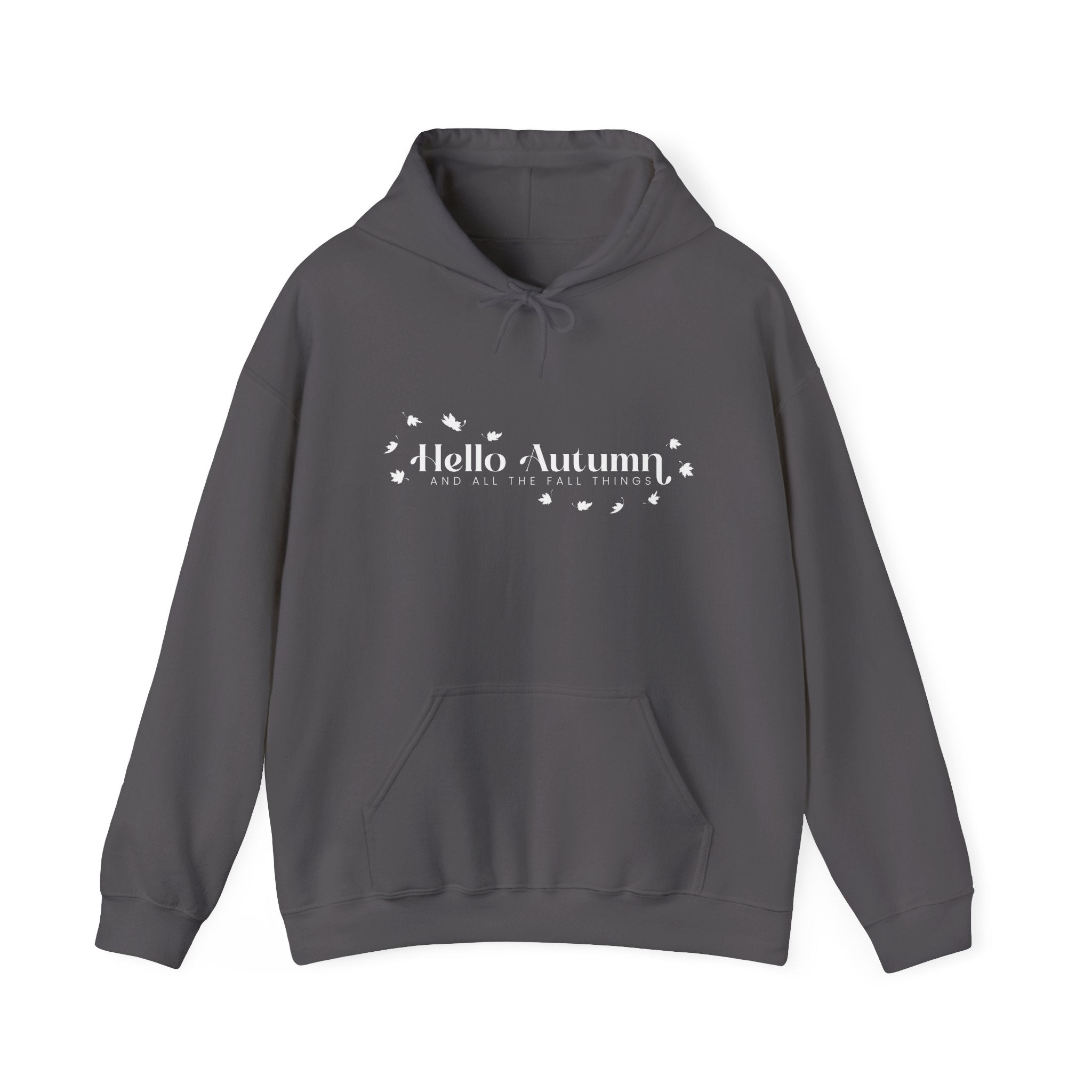 Hello Autumn And All The Fall Things Hoodie Grey