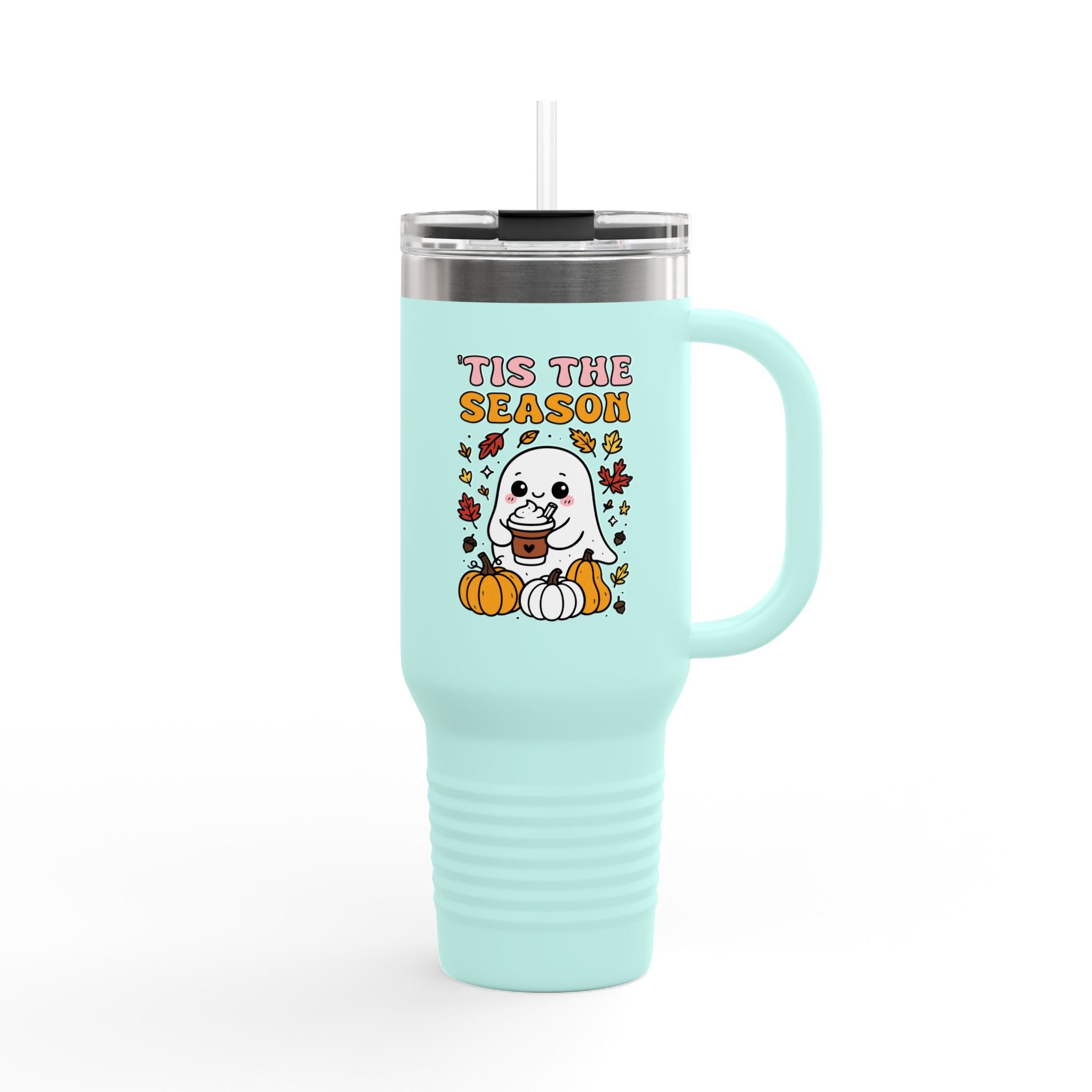 Cute Fall Insulated Travel Mug Seasonal Travel Cup for Coffee Lovers