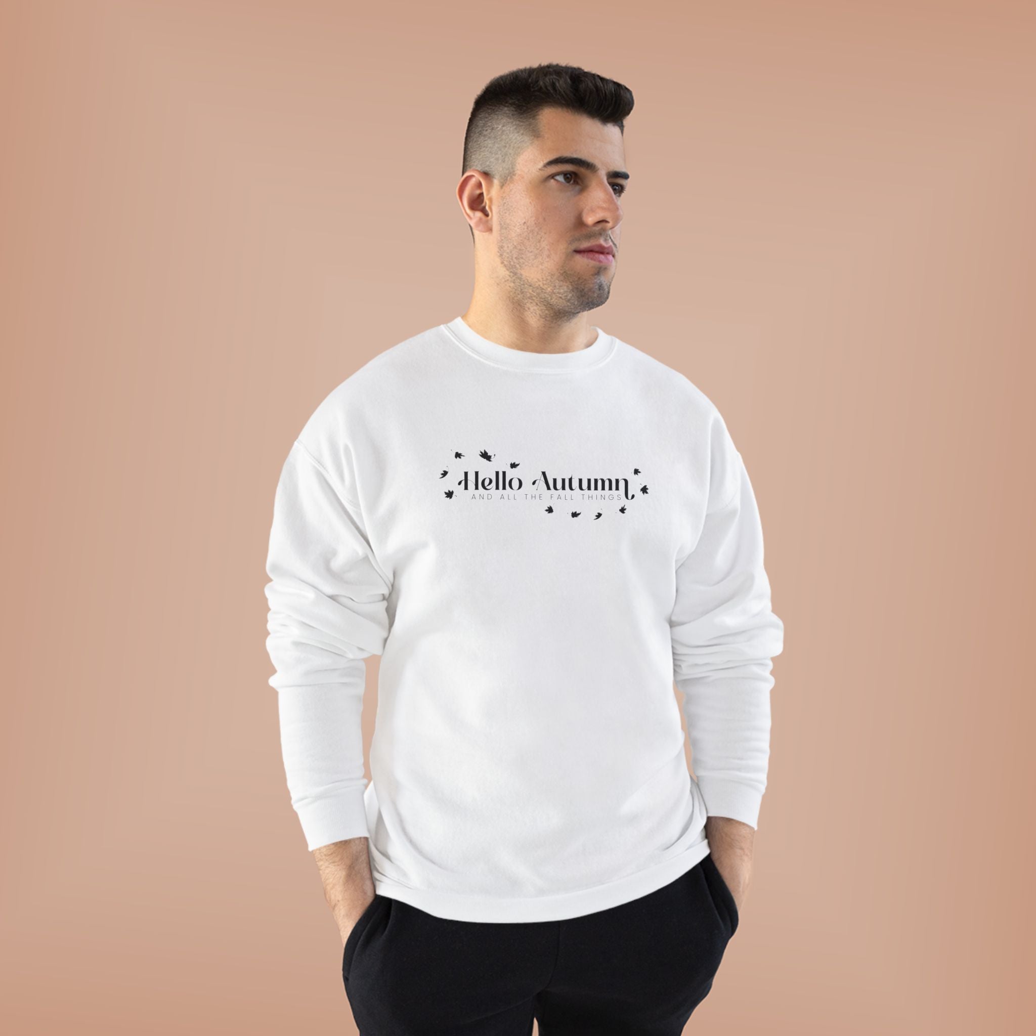 Autumn-Themed Crewneck Sweatshirt Cozy Fall Apparel