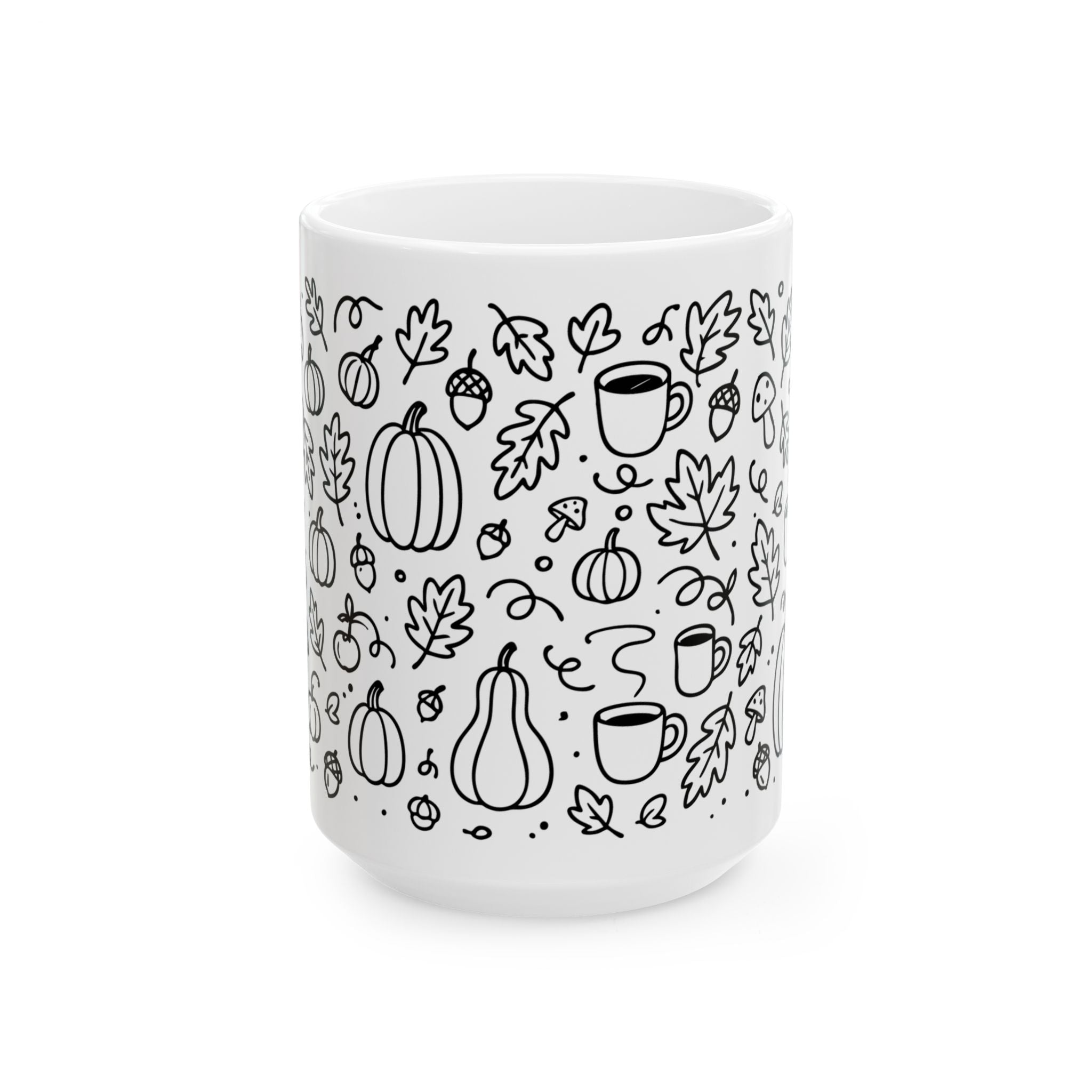 Celebrate Autumn with All the Fall Things Ceramic Mug