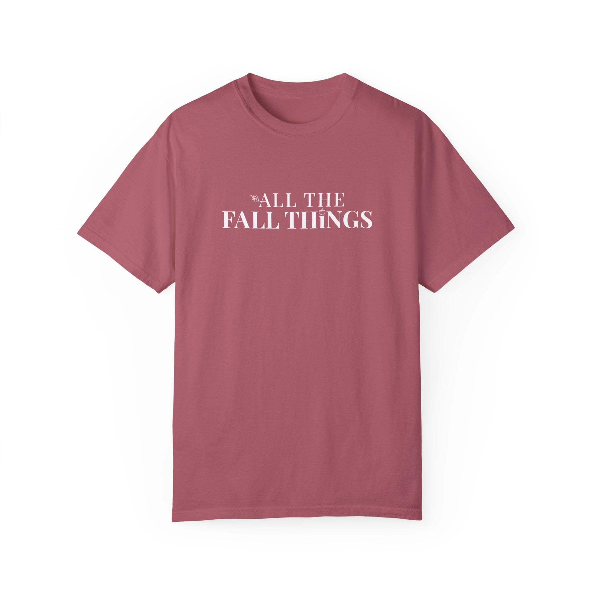 All The Fall Things Brand Logo T-shirt Crimson