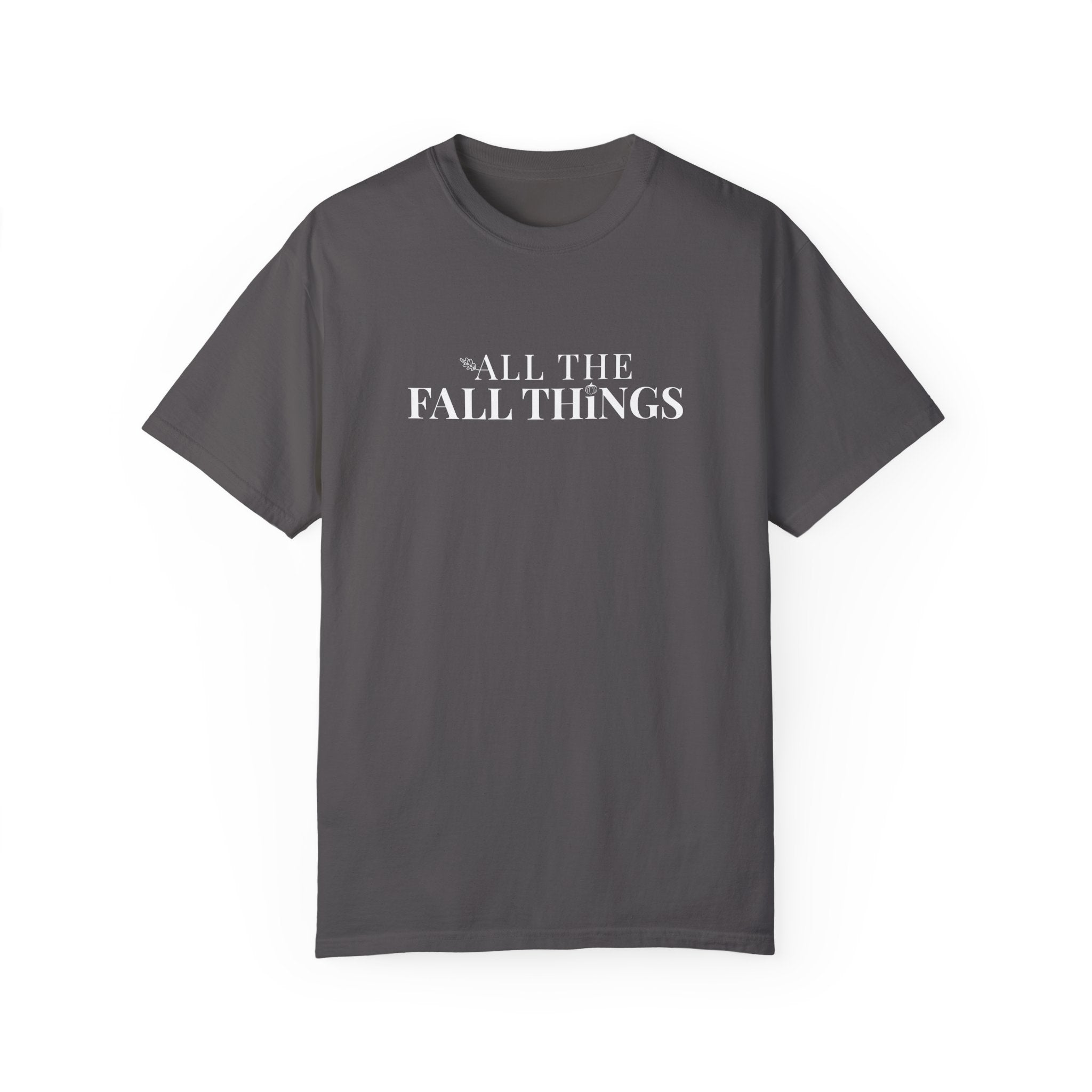 All The Fall Things Brand Logo T-shirt Graphite Grey