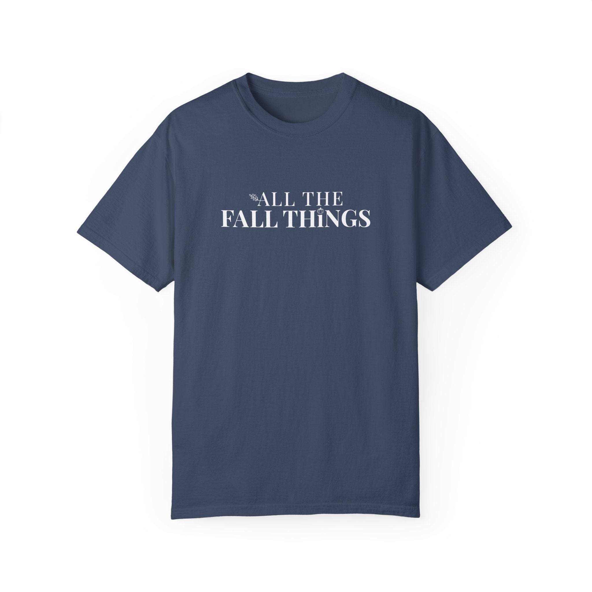 All The Fall Things Brand Logo T-shirt Midnight Blue