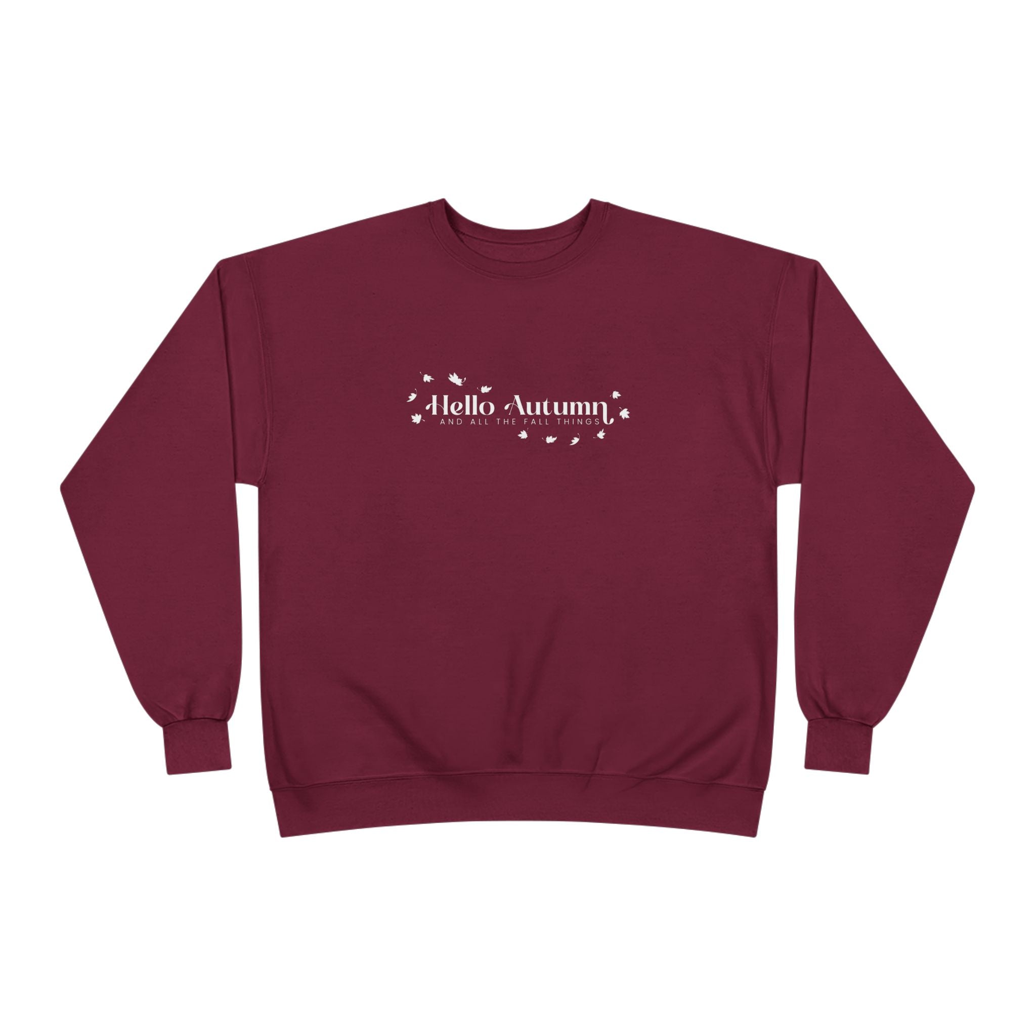 Autumn-Themed Crewneck Sweatshirt Cozy Fall Apparel
