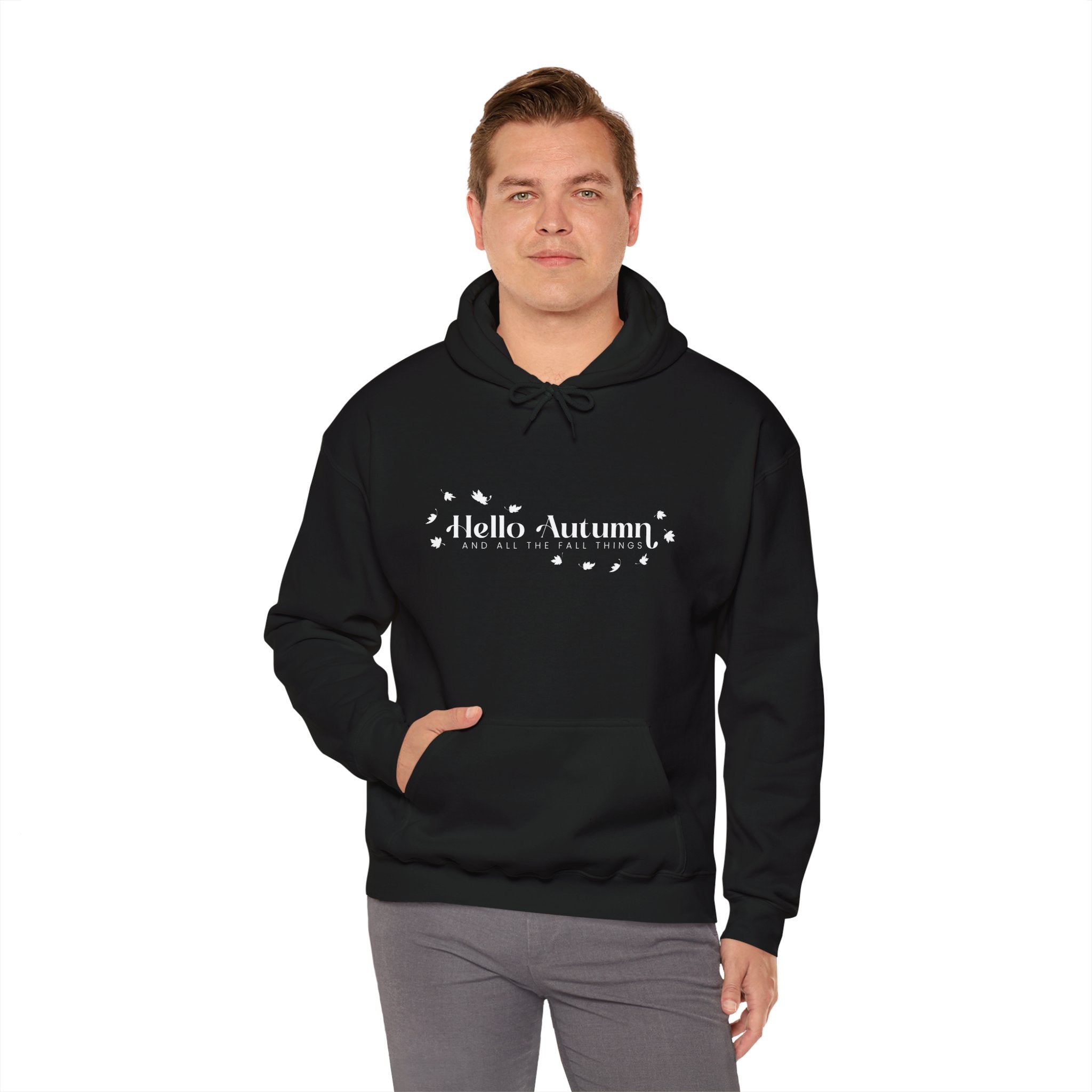 Hello Autumn And All The Fall Things Hoodie Front View