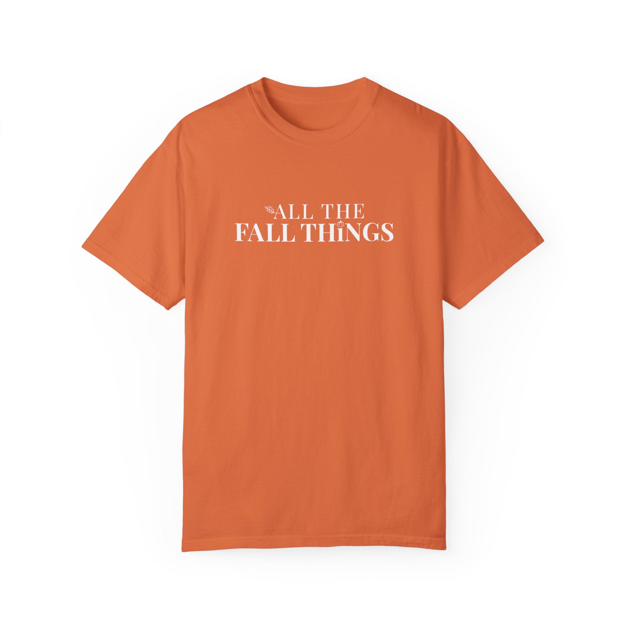 All The Fall Things Brand Logo T-shirt Burnt Orange