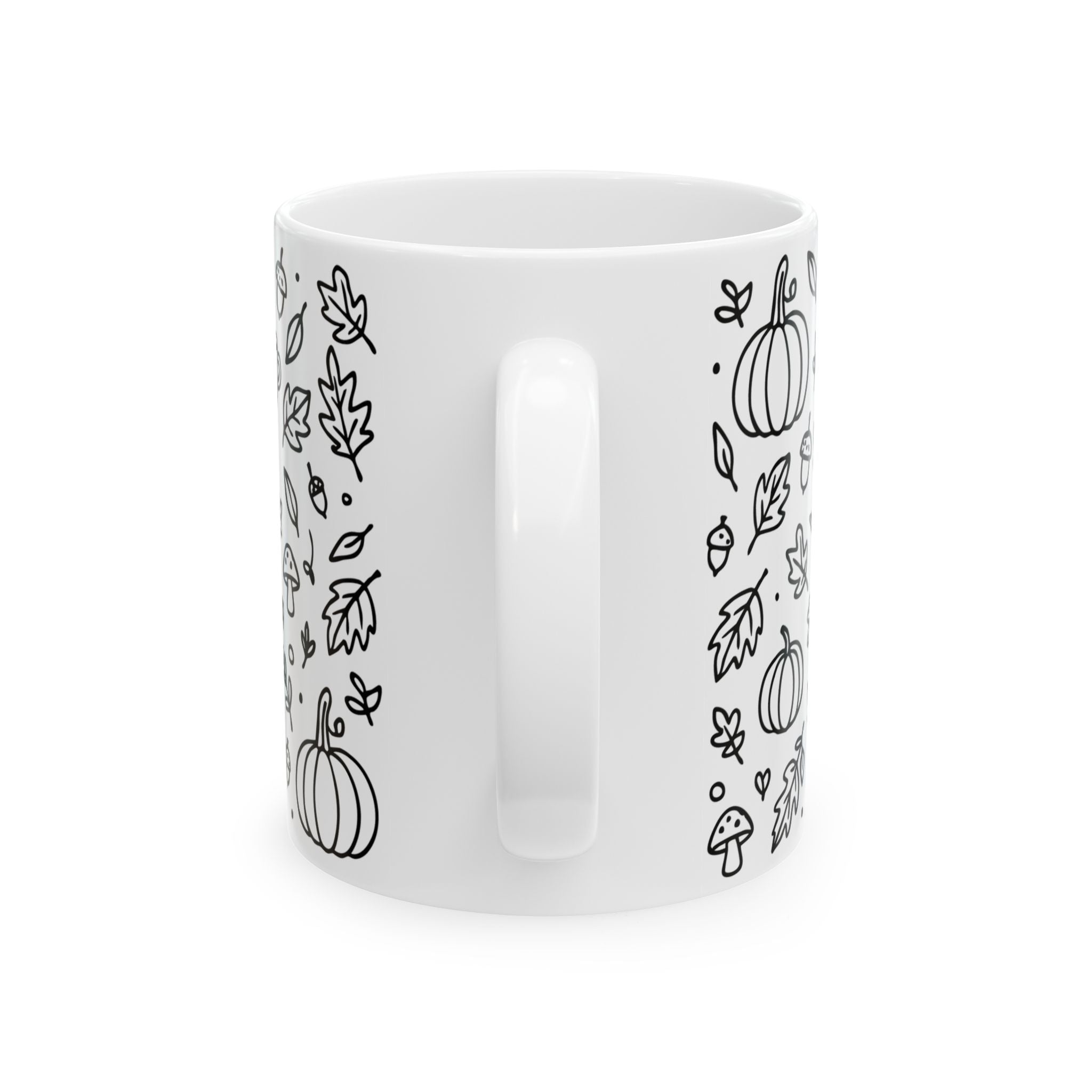 Fall-Themed Ceramic Mug: Cozy Autumn Coffee Cup