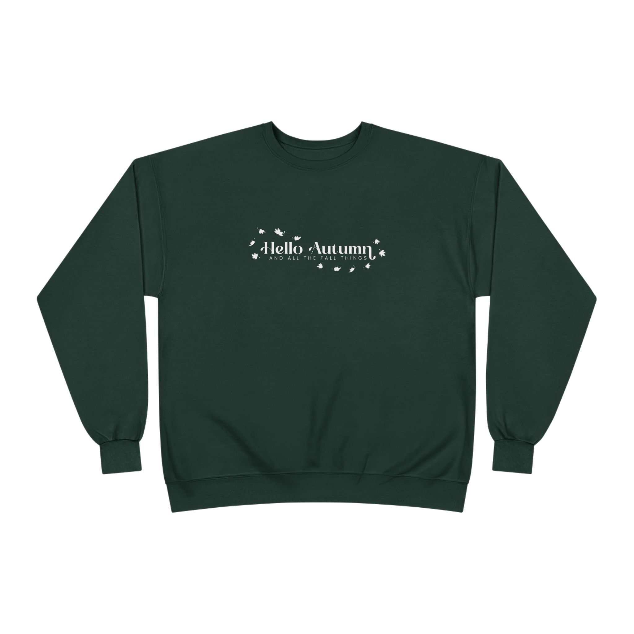 Autumn-Themed Crewneck Sweatshirt Cozy Fall Apparel