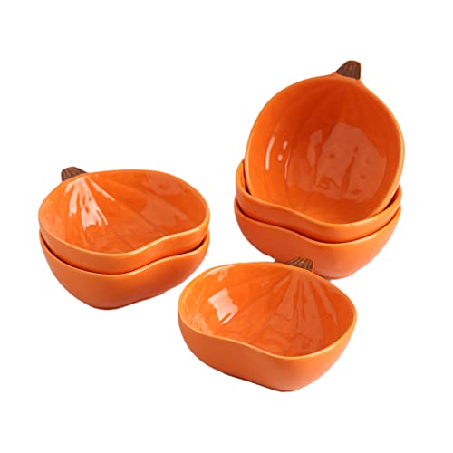 Set of 6 Ceramic Ramekins for Baking, Set of 6, Orange