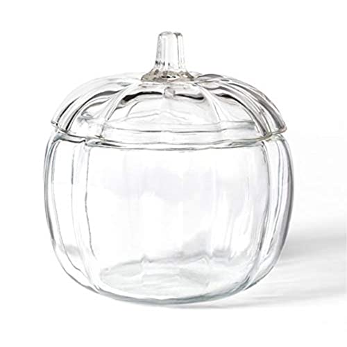 Glass Pumpkin Candy Jar