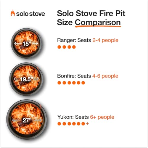 Solo Stove Yukon 2.0 + Stand, 27 Inch Smokeless Fire Pit – Portable Stainless Steel Outdoor Fireplace