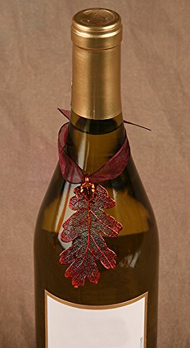 Leaf ornament on bottle for decoration