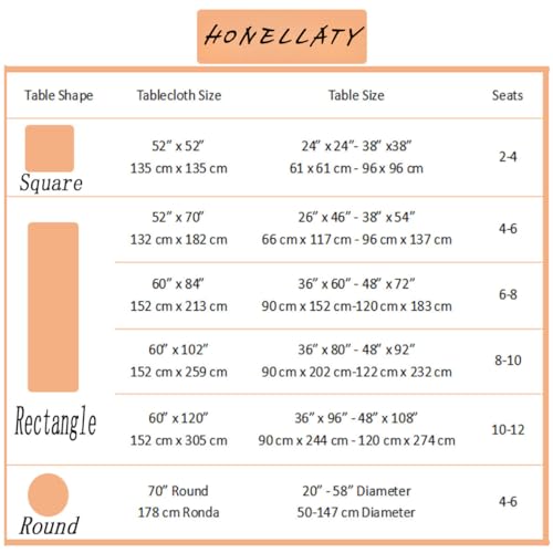 Fall Tablecloth for Rectangle Tables