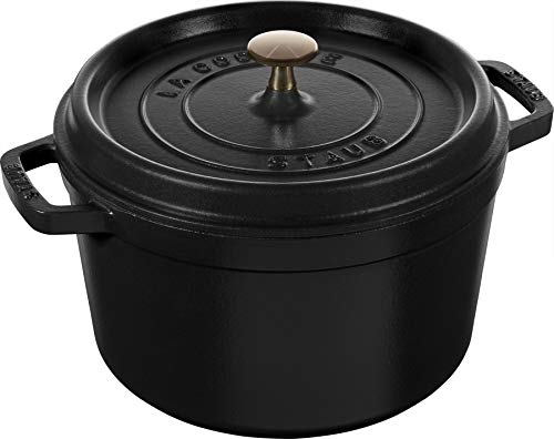 Cast Iron Dutch Oven 5-qt Tall Cocotte, Matte Black