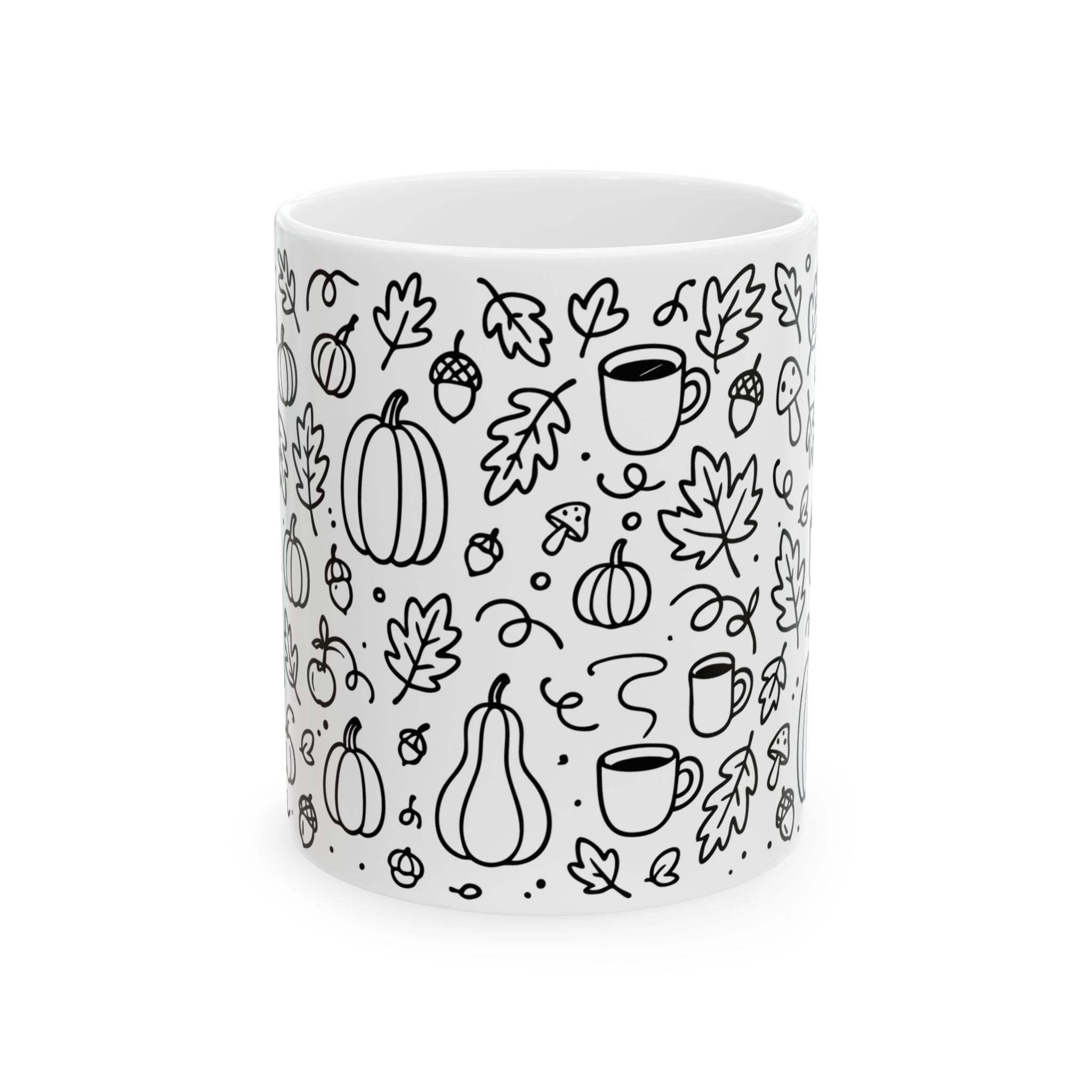 Celebrate Autumn with All the Fall Things Ceramic Mug