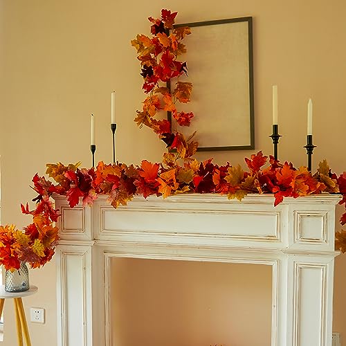 6PCS Fall Maple Leaves Autumn Garland