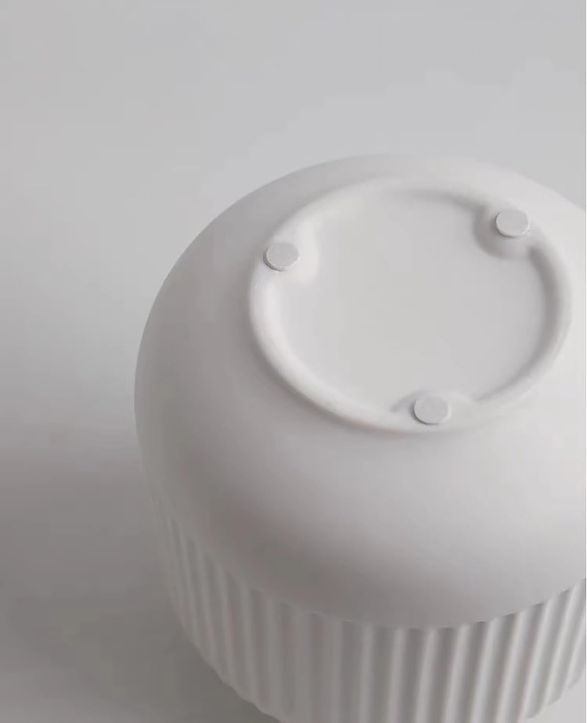 Bottom view of Matte White Vase