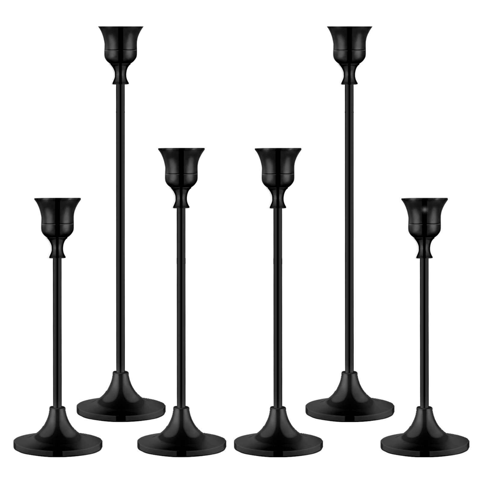 Candlestick Holders - Taper Candle Holder for Candlesticks Black