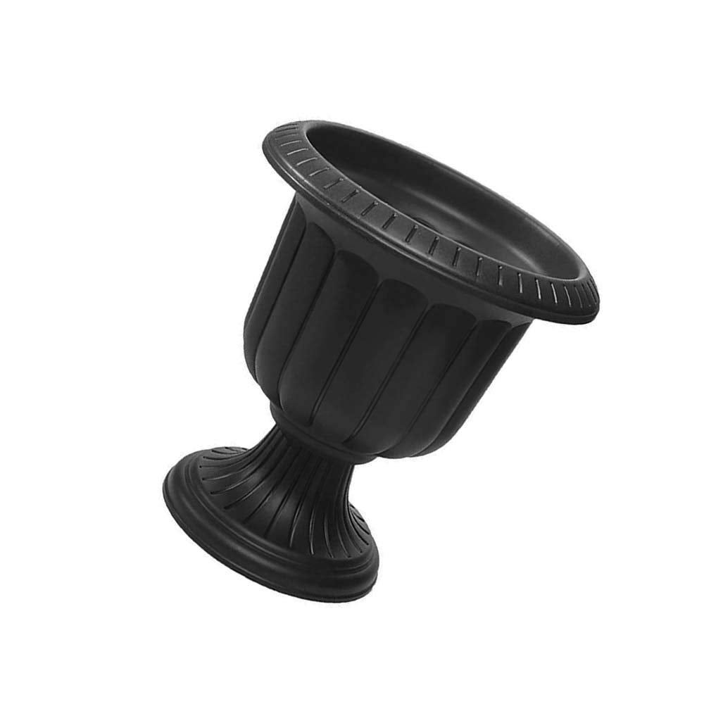 Classic Urn Planter, Black, 19 Inch