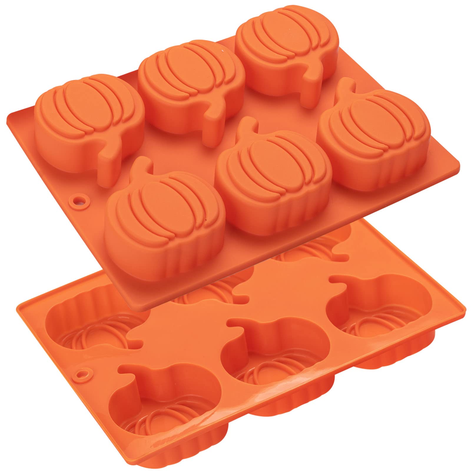 2 Pack Pumpkin Shaped Cake Molds