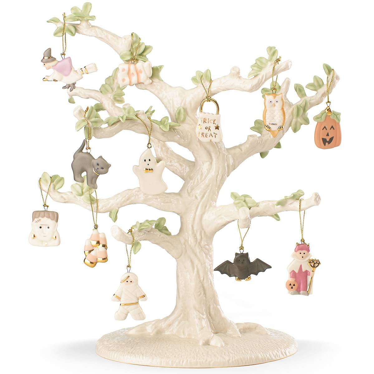 Lenox Trick Or Treat 12-Piece Ornament & Tree Set