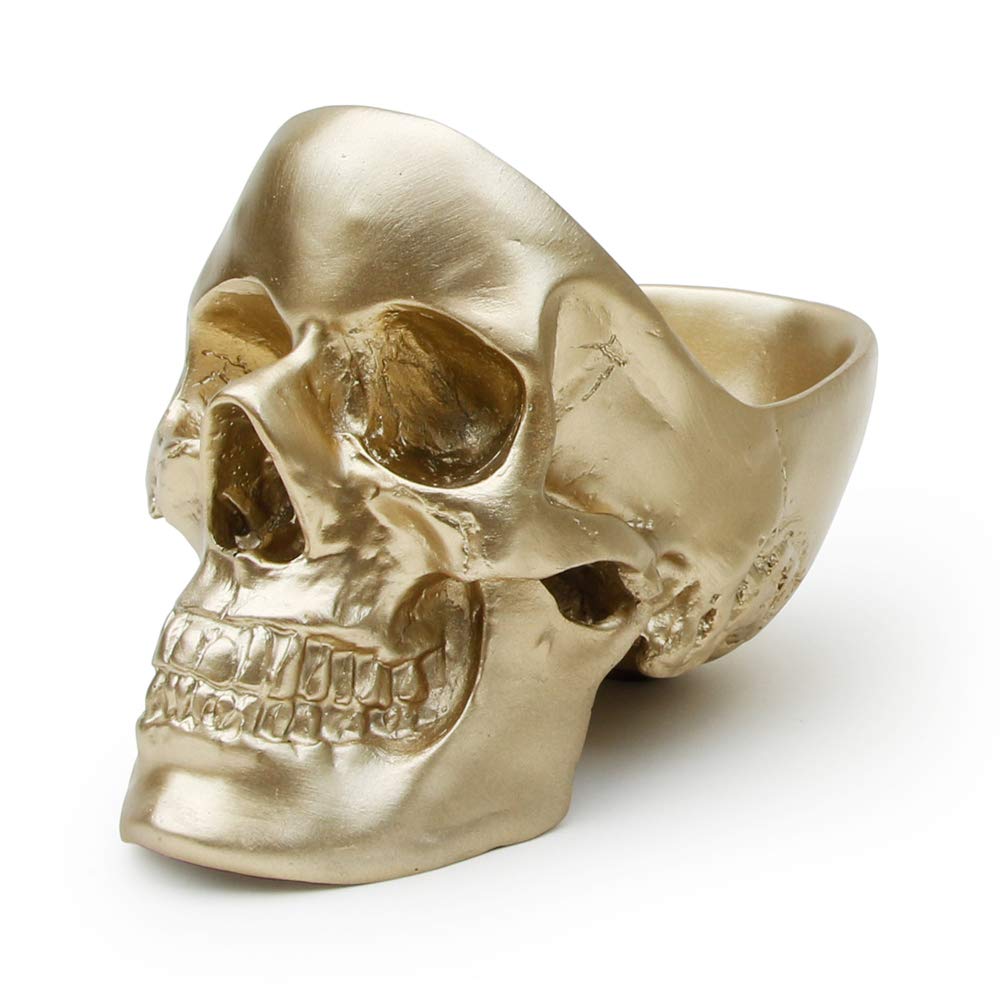 Gold Skull Jewelry Organizer & Key Holder