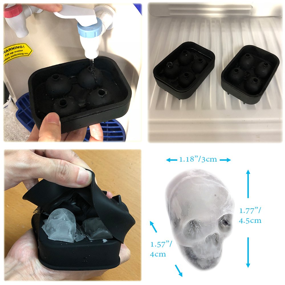 3D Skull Silicone Jello Ice Mold