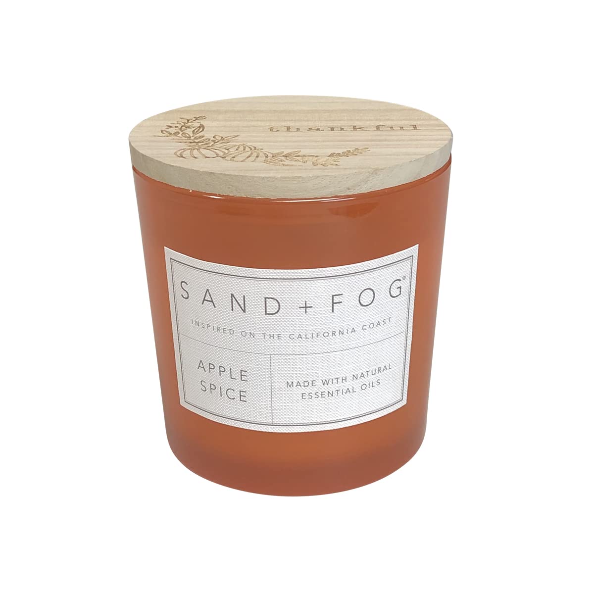 Orange - Sand + Fog Scented Candle - Apple Spice - 3 Wicks