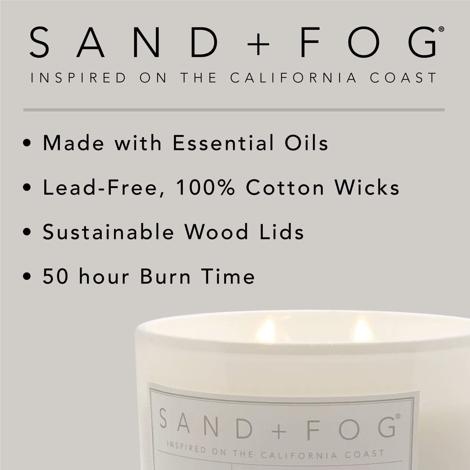 Sand + Fog Scented Candles - Autumn Harvest - Additional Scents and Sizes - 3 Wicks