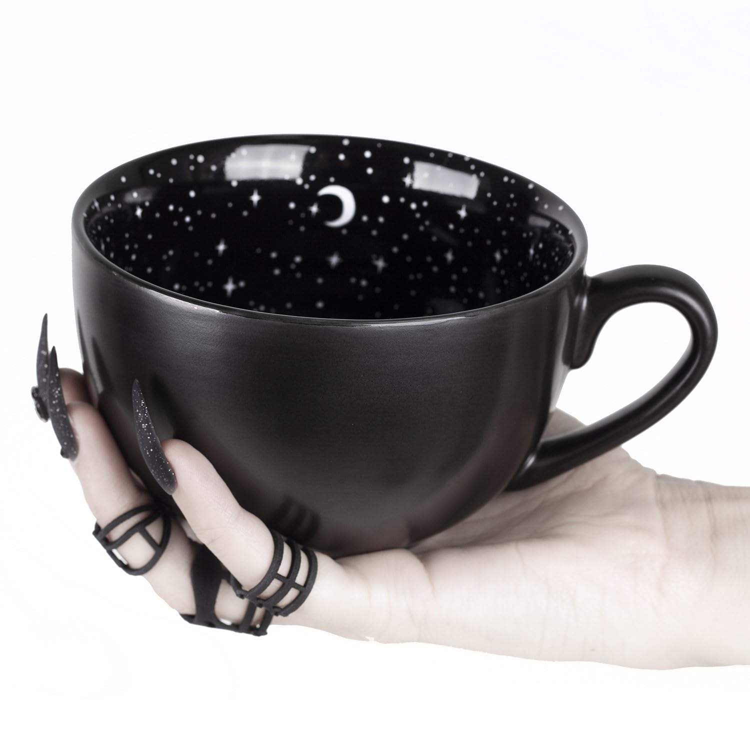 Large Coffee Mug, Moon & Stars Decor in Gift Box