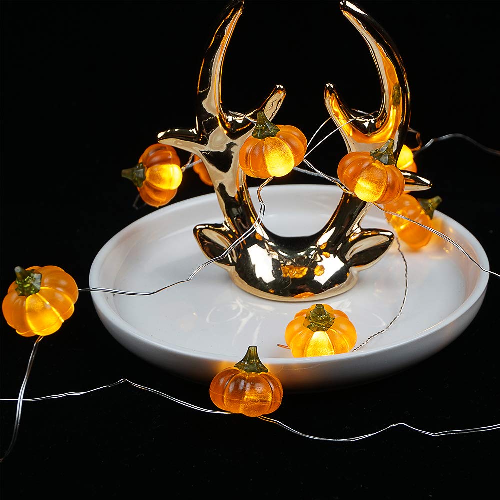 3D Jack-o-Lantern 10ft 30 LEDs Pumpkin String Lights