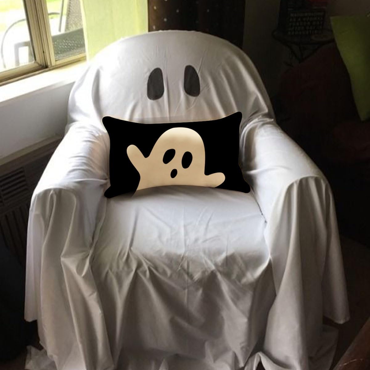 Halloween Pillow Cover 12x20 Ghost