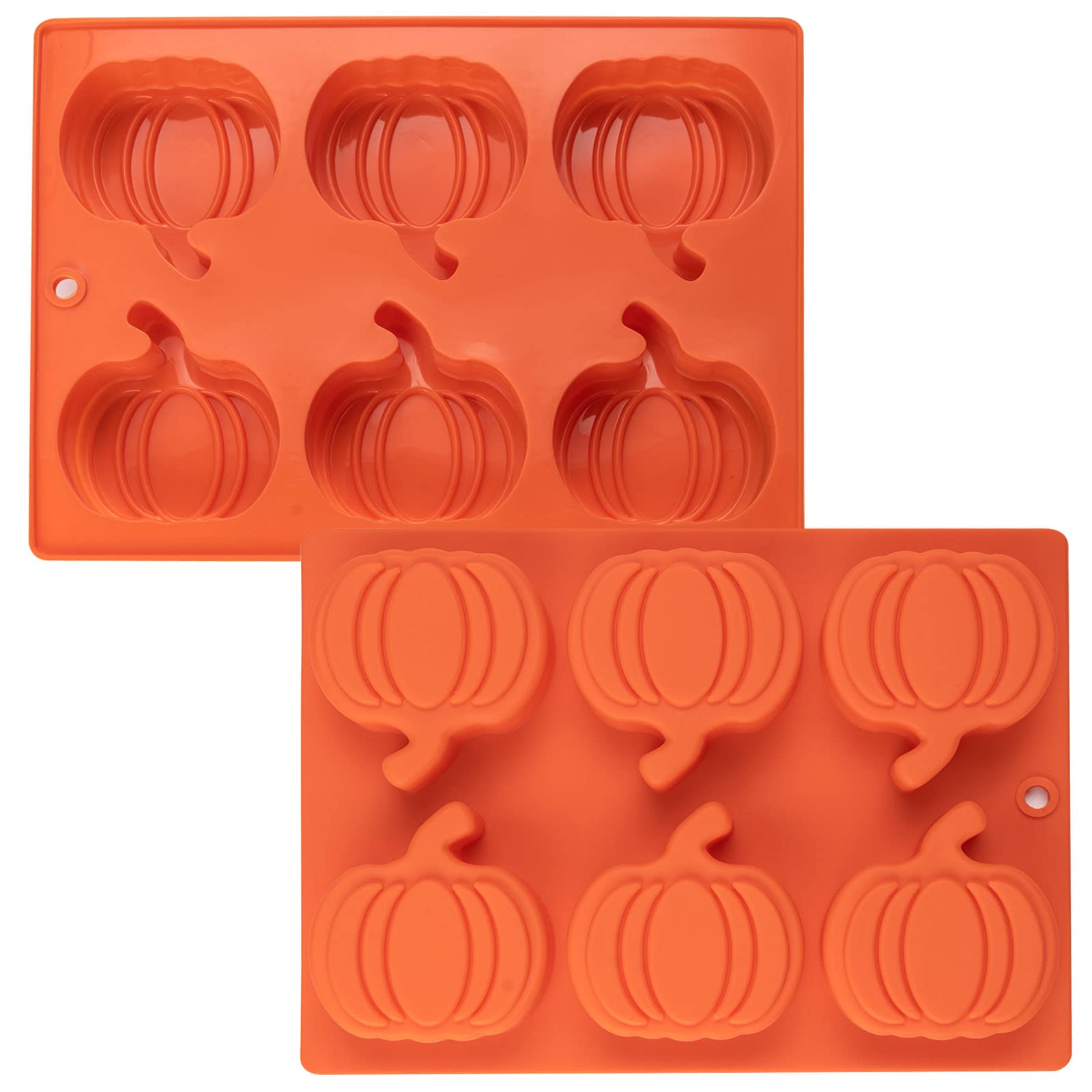 2 Pack Pumpkin Shaped Cake Molds